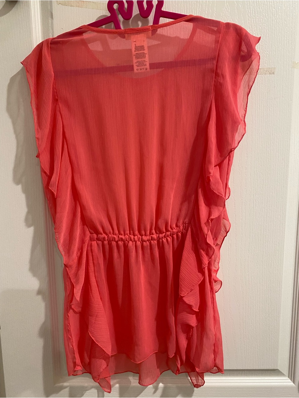 Jessica Simpson Coral Ruffle Drawstring Tunic - Picture 7 of 7
